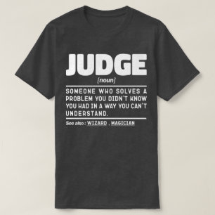 T-shirt Juge Noun Définition Professionnel Papa Sarcastiqu