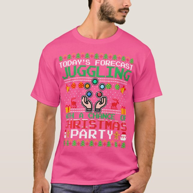 T-shirt Juggling Christmas Party Juggling Juggler Ugly Chr (Devant)