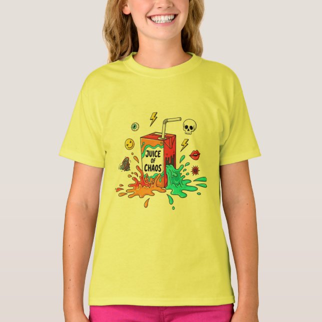 T-shirt Juice of Chaos – Funny Pop Art Tee (Devant)