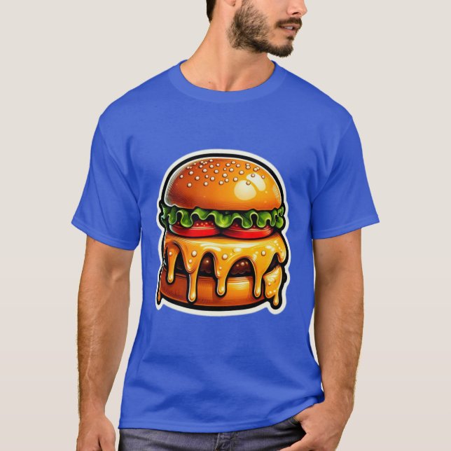 T-SHIRT JUICY CHEESEBURGER 10 (Devant)