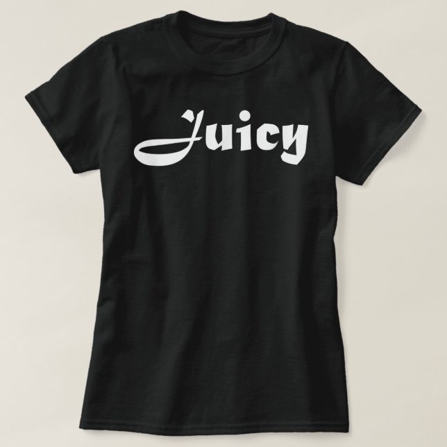 T-shirt Juicy Curvy Thump Plump BBW Brat Bratty Femmes (Design devant)