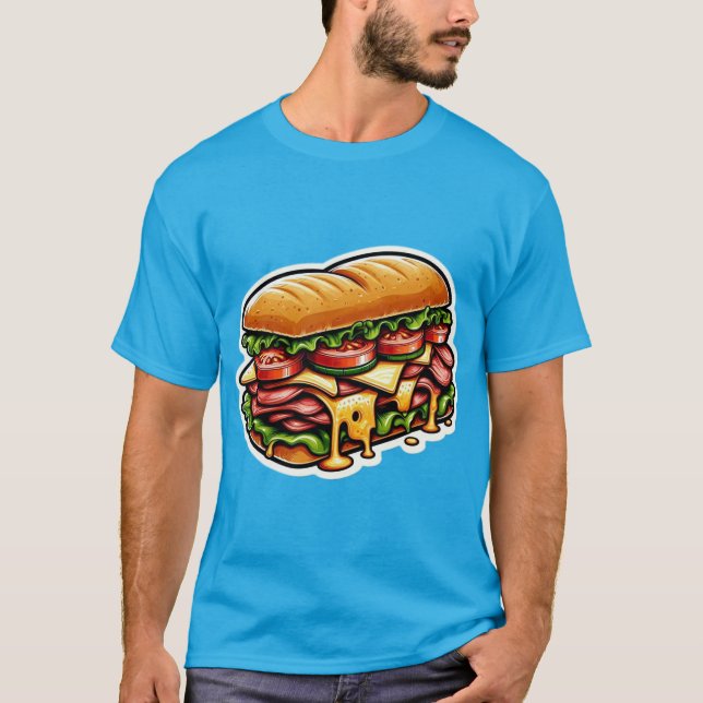 T-SHIRT JUICY ROAST BEEF SANDWICH 6 (Devant)