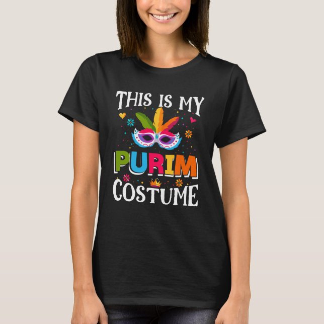 T-shirt Juif C'Est Mon Purim Costume Décorations Happy (Devant)
