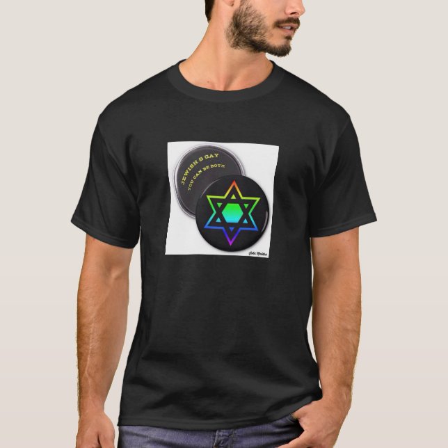 T-shirt Juif et homosexuel vous pouvez être tous deux (Devant)