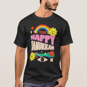 T-shirt Juif pour les enfants Noël Heureux Hanoukka