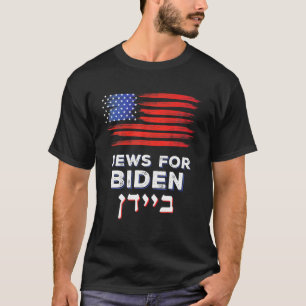 T-shirt Juifs pour Biden 2020 Israël USA élection hébraïqu