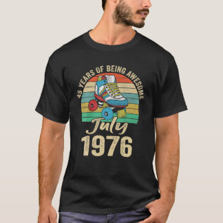 T-shirt Juillet 1976 45 Ans 45 Anniversaire Vêtements