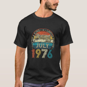 T-shirt Juillet 1976 Edition Limitée Tenue Rétro 45E Anniv