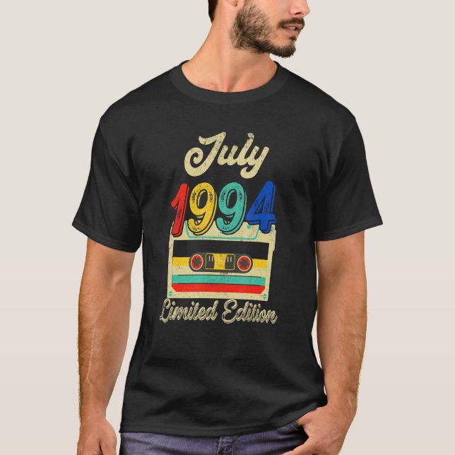 T-shirt Juillet 1994 28e anniversaire 28 ans (Devant)