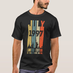 T-shirt Juillet 1997 26 Anniversaire 26 Anniversaire 1997