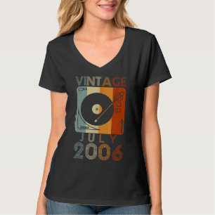 T-shirt Juillet 2006 16e anniversaire Vintage Retro 16 ans