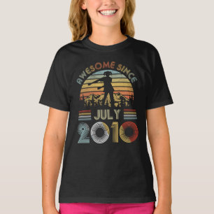 T-shirt Juillet 2010 la 9ème soie de fille d'anniversaire