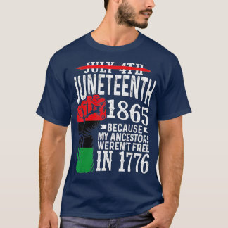 T-shirt Juillet 4 Juillet 1865 Parce Que Mes Ancêtres Cade