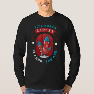 T-shirt Juillet 4 USA Indépendance Feu d'artifice Expert P