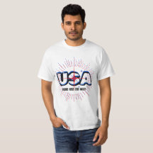 Juillet 4 USA Texte N Rayons Rouge Bleu Blanc Desi