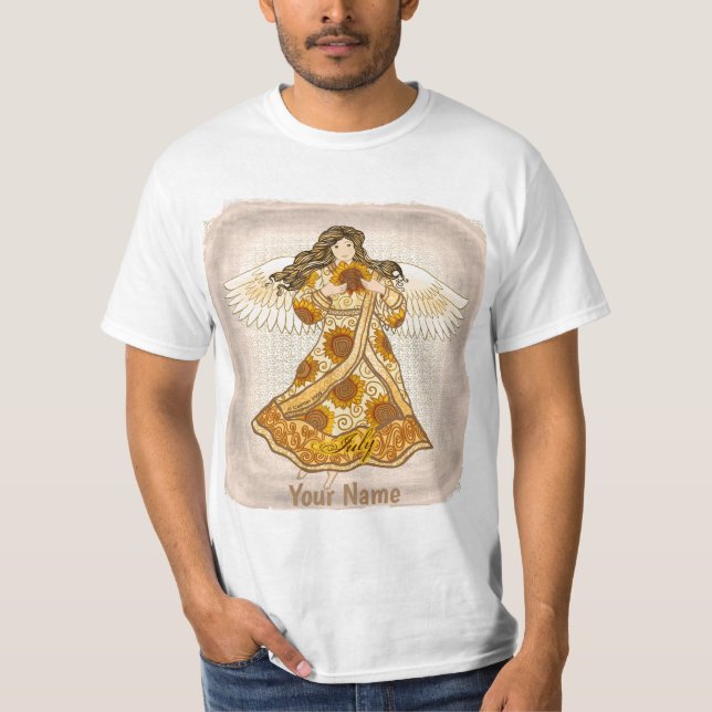 T-shirt Juillet Anniversaire Ange anniversaire tee-shirts  (Devant)