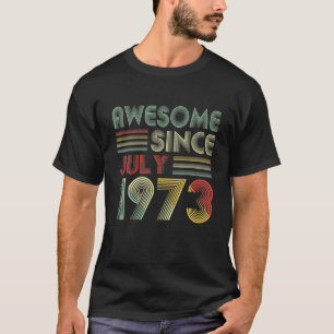 T-shirt Juillet S Hommes Femmes 48 Ans Awesome Depuis Juil