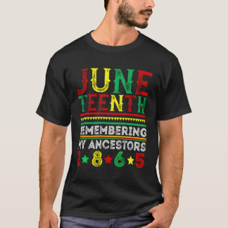T-shirt Juin 1865 Se souvenir de mes ancêtres Jundixième