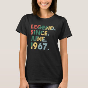 T-shirt Juin 1967 Légende Année 1967 Légende rétro depuis 