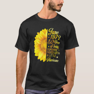 T-shirt Juin 1972 Tournesol 50 Ans Mélangé
