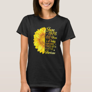 T-shirt Juin 1976 Tournesol 46 Ans Mélangé