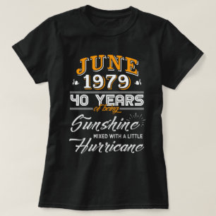 T-shirt Juin 1979 40 ans d'être soleil