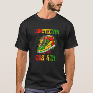 T-shirt Juin 19 juin 1865 Noir Africain-Américain Indepe