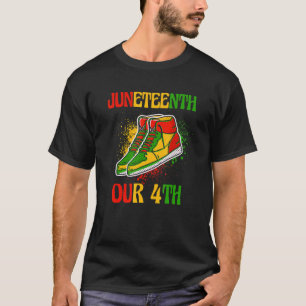 T-shirt Juin 19 juin 1865 Noir Africain-Américain Indepe