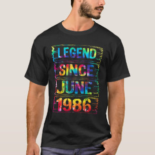 T-shirt Juin 36 ans depuis 1986 36e anniversaire Cravate D