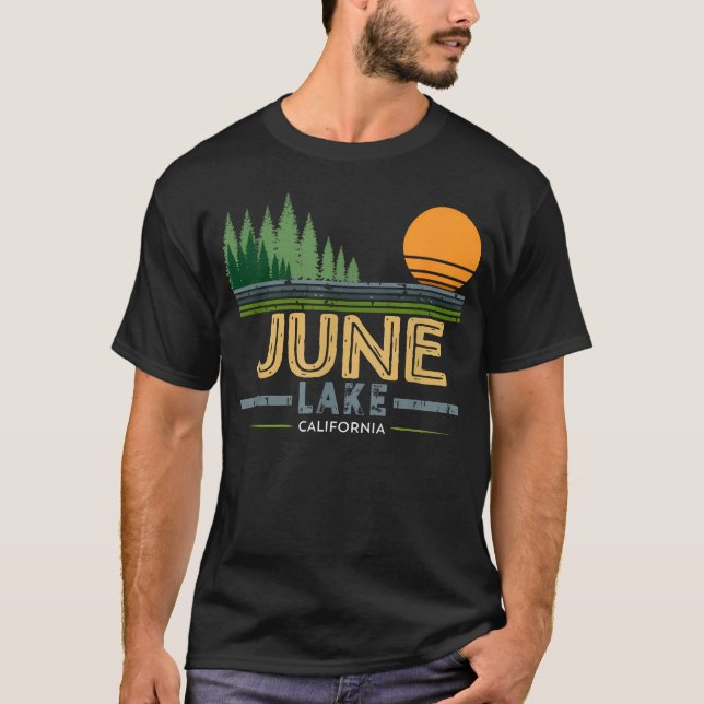T-shirt Juin Lake vintage (Devant)