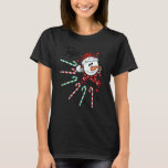 T-shirt Juju Snowman Candy Cane Christmas Xmas Funny<br><div class="desc">Juju Snowman Candy Cane Christmas Xmas Funny.</div>