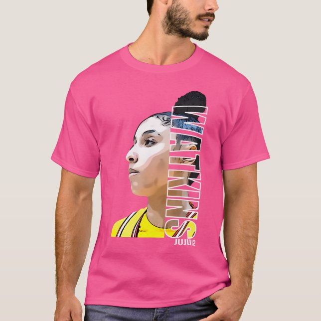 T-shirt Juju Watkins 12 caricature de basket-ball (Devant)