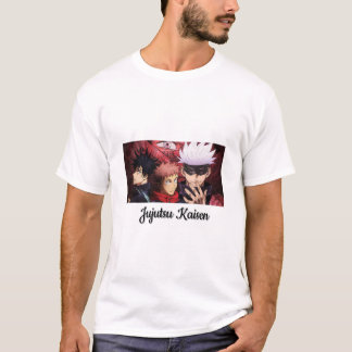 T-shirt Jujutsu Kashen Anime - Yuji, Megumi et Gojo Design