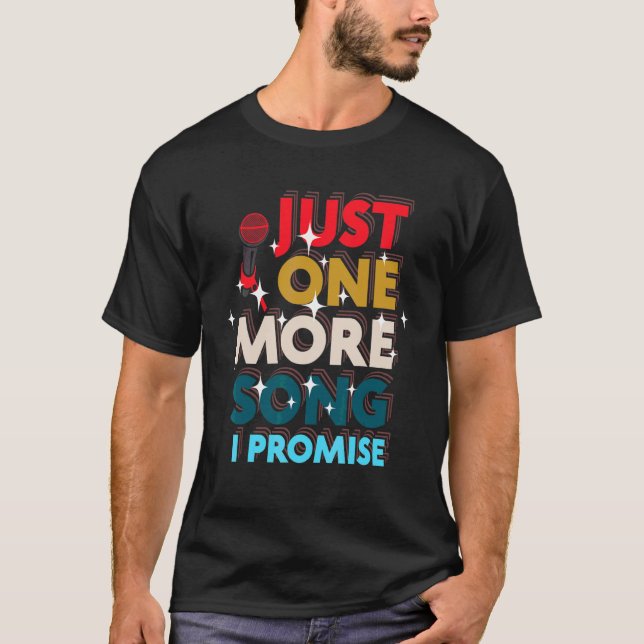 T-shirt Jukebox Karaoke Singer Juste Une Chanson De Plus J (Devant)