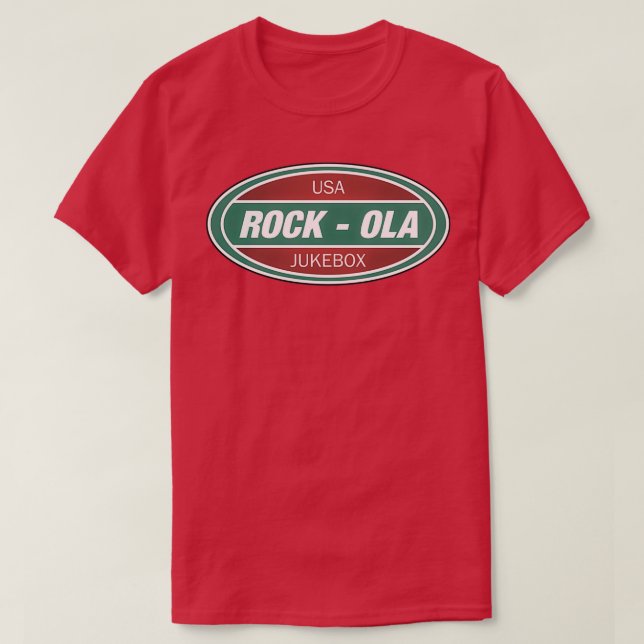 T-shirt Jukebox vintage Rock Ola (Design devant)
