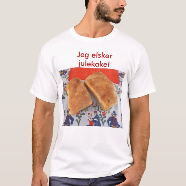 T-shirt Julekake d'elsker de Jeg ! (Devant)