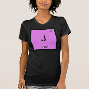 T-shirt Jules Nom Chimie Élément Tableau Périodique