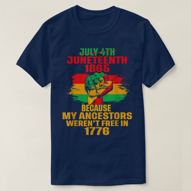T-shirt Julia 4th Juneteenth 1865 (Design devant)