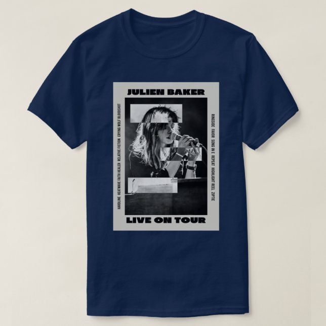 T-shirt Julien Baker en direct tour Little (Design devant)