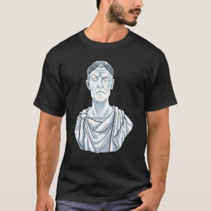 T-shirt Julius Caesar Bust Classic Spqr Ancien Rome Histo