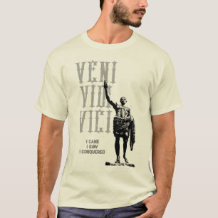 T-shirt Julius Caesar Citation Veni Vidi Vici Mens Natural