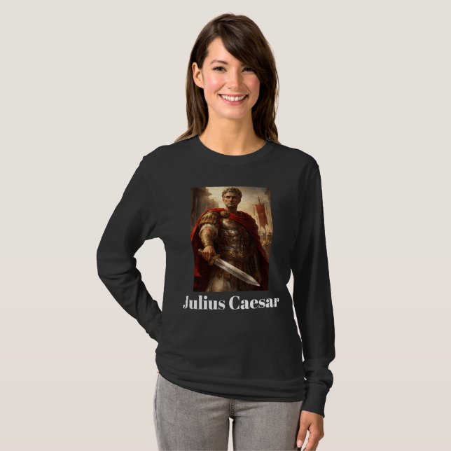 T-shirt Julius Caesar noir (Devant entier)