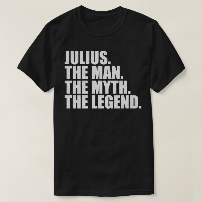 T-shirt JuliusJulius Nom Julius prénom (Design devant)