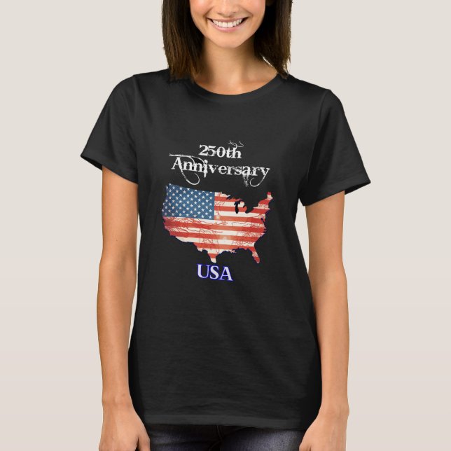 T-shirt July 4th 250th Anniversary (Devant)