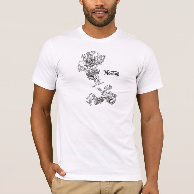 T-shirt Jumeau 1949 de Norton éclaté (Devant)