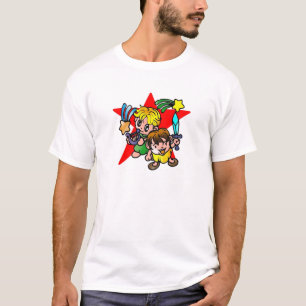 T-shirt Jumeaux de caricature Gemini