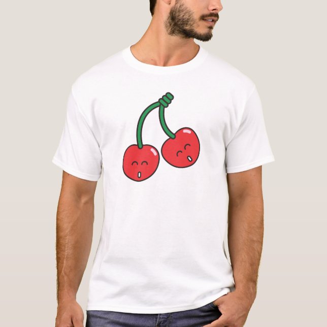 T-shirt Jumeaux de cerise (Devant)
