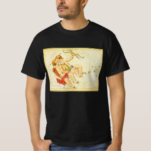 T-shirt Jumeaux de la constellation vintage de Gemini Uran