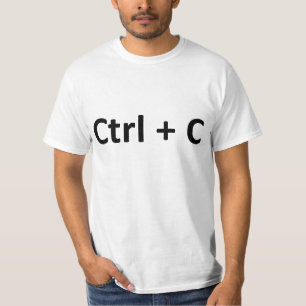 T-shirt Jumeaux de pâte de copie de CTRL C CTRL V
