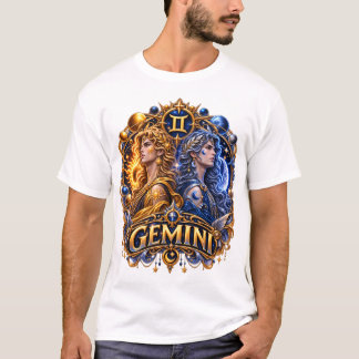 T-shirt Jumeaux du zodiaque Gemini – Âmes jumelles céleste
